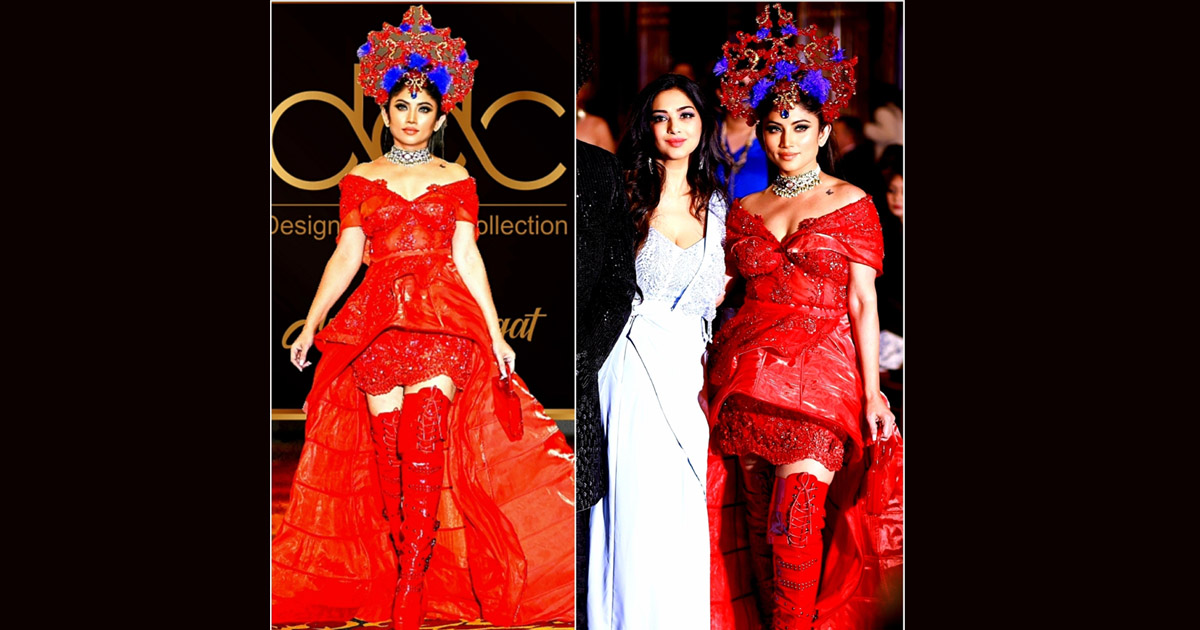 Payal Mandewalkar walks as a show stopper at Paris Fashion Week in Anjali Phougat's Designer Dream Collection